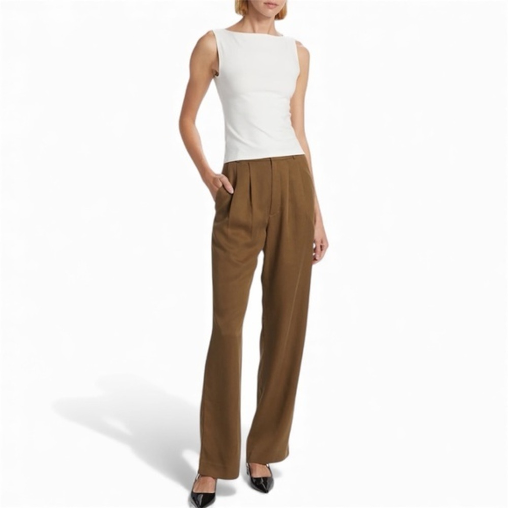 Reformation Cream Sleeveless Top